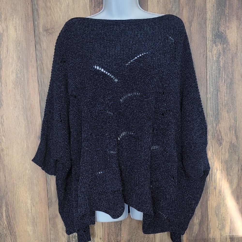 Wishlist Blue Oversized Wide Neck Sweater M/L                     D437